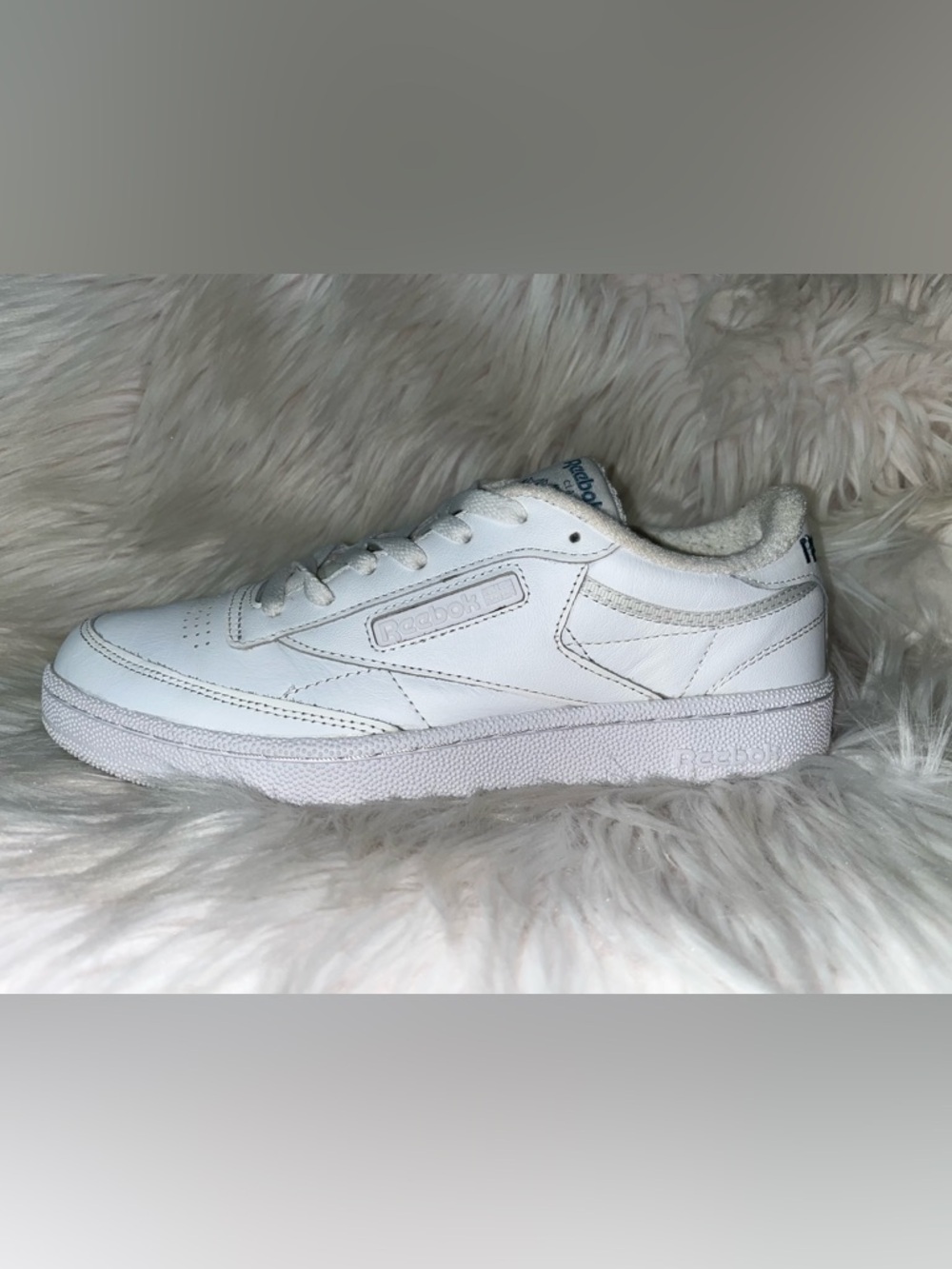 Reebok Kids White Low-Top Leather Sneaker